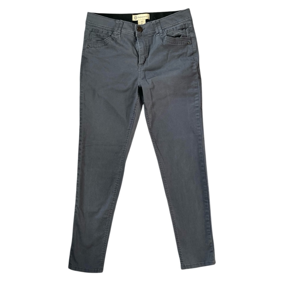 Democracy ‘Ab Technology” Skinny Mid Rise Gray Pants Women Sz 10